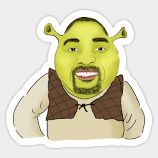 Will Smith is Shrek Meme Sticker